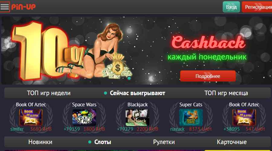 Скриншот 1 Pin Up